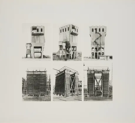 Bernd 和 Hilla Becher，煤仓与冷却塔