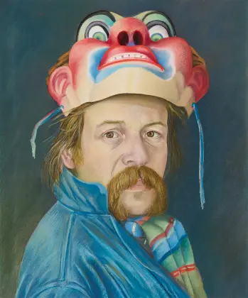 Peter Engel, Autoritratto con maschera