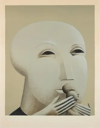 Horst Antes, madre con bambino