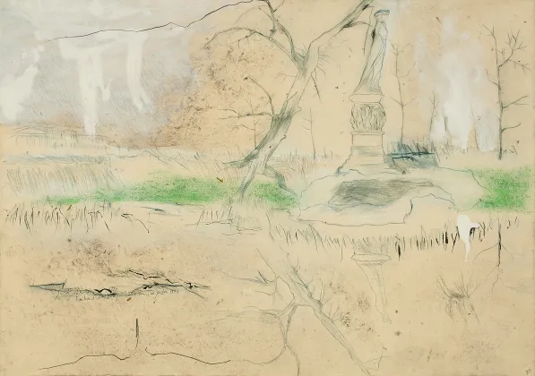 Sarah Schumann，《蒂尔加滕公园内路易丝王后纪念碑 1945》