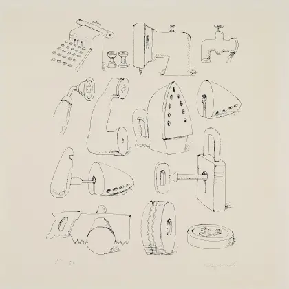 Konrad Klapheck, Mine genstande (Fra: Art Scene Düsseldorf)