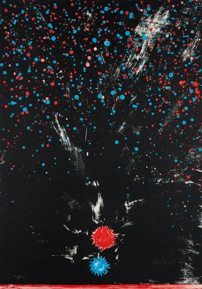 Otto Piene, Rød og blå sol