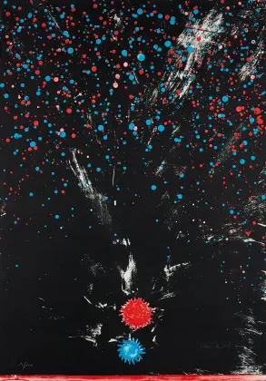 Otto Piene, Rød og blå sol
