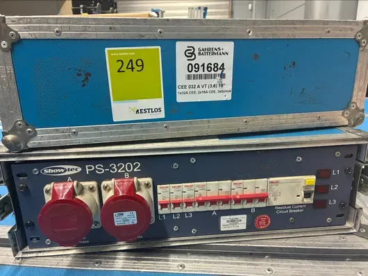 Showtec PS-3202 配电箱 32 转 2x16A 3x Schuko 含箱