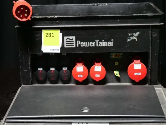 三相配电箱 32A Powertainer 1x32A CEE，2x16 CEE，6x Schuko