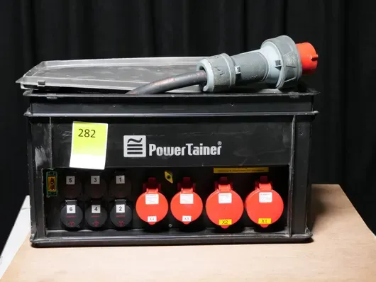 Distributore trifase 63A Powertainer 2x32A CEE, 2x16 CEE, 6x Schuko