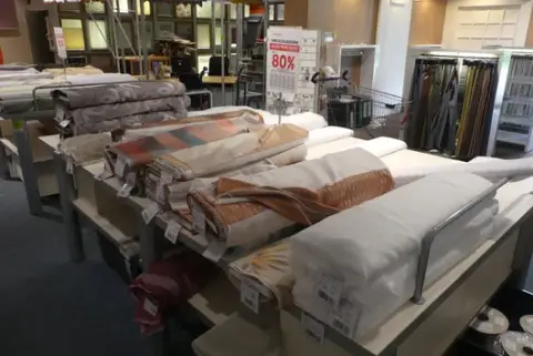 Konvolut af stofruller