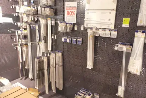 Konvolut af gardintilbehør