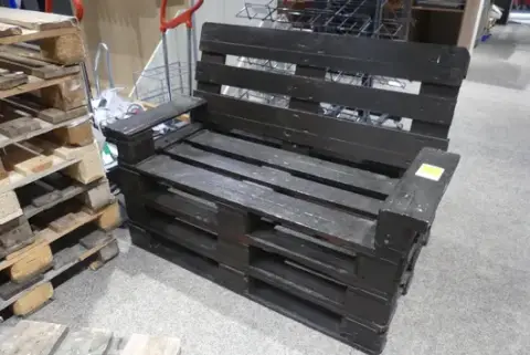 Banco de asiento de palé