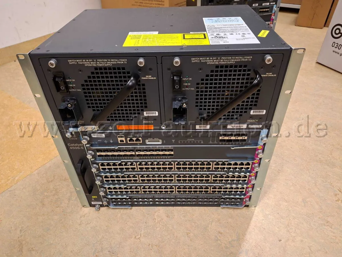 1 comutator central, producător: Cisco / model: WS-C4506-E-V04