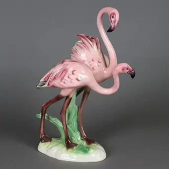 A. STRUNZ. "Flamingo-par" - Goebel, Vesttyskland.