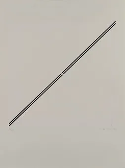 佚名艺术家。具体构图,1972年,轻质卡纸版画。