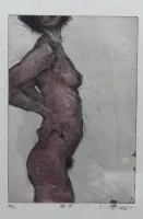 Acquaforte originale del pittore e grafico austro-tedesco Erhard Göttlicher