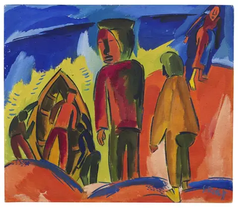 Karl Schmidt-Rottluff, Ribar na dini, 1921