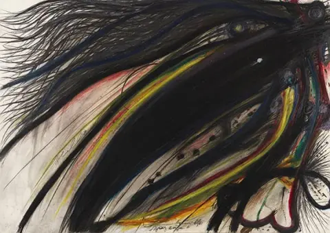 Arnulf Rainer, Crno oko, 1965
