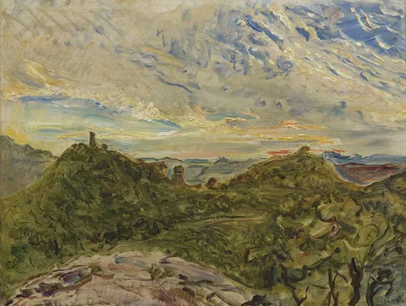 Max Slevogt, Tramonto al Trifels, 1926