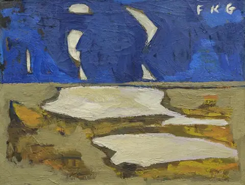 Friedrich Karl Gotsch, Auf der Sandbank, 1953