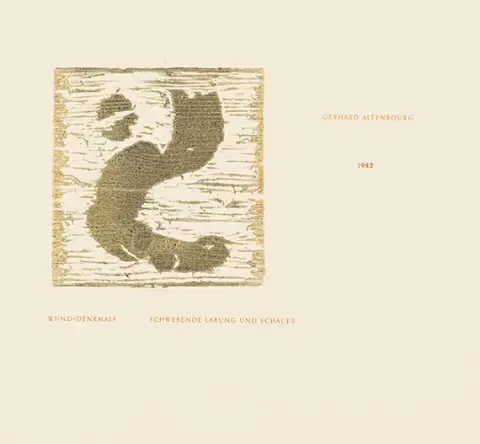 Gerhard Altenbourg, mapa: umjetnička knjiga "Wund-Denkmale" (29 listova)