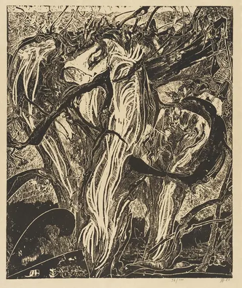 Horst Janssen, mapa: Laokoon (25 listova), 1986