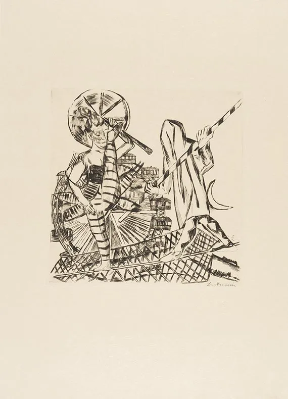 Max Beckmann, Les Funambules (de : Foire)