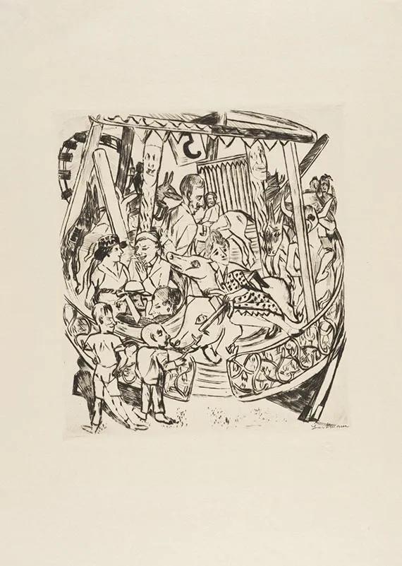 Max Beckmann, Le Carrousel (de : Foire)