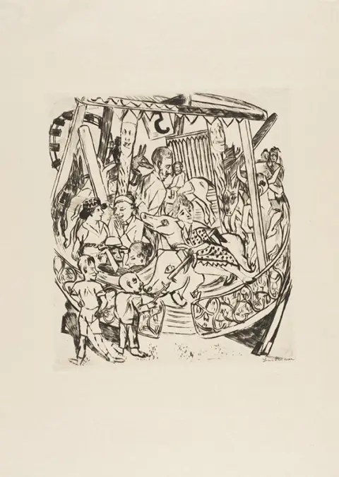 Max Beckmann, Le Carrousel (de : Foire)