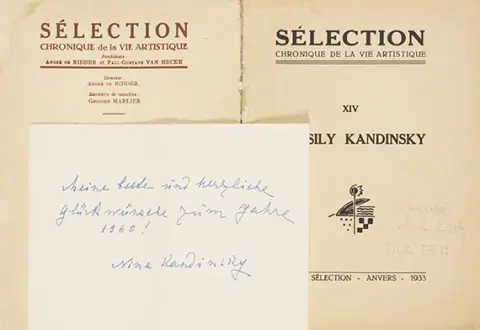 Kandinsky, Wassily, Kandinsky Cahier 14 iz serije Selection s posvetom