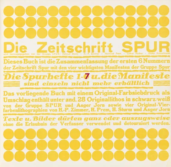 Spur, Spur-Buch, 1962