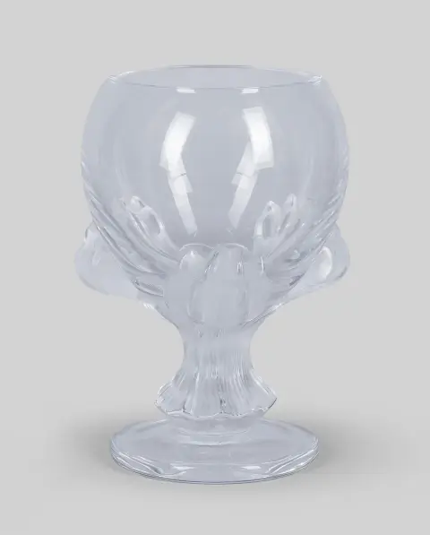 Bordopsats »Baghera«, Lalique, delvist mattslebet, højde 22 cm (42208-6)