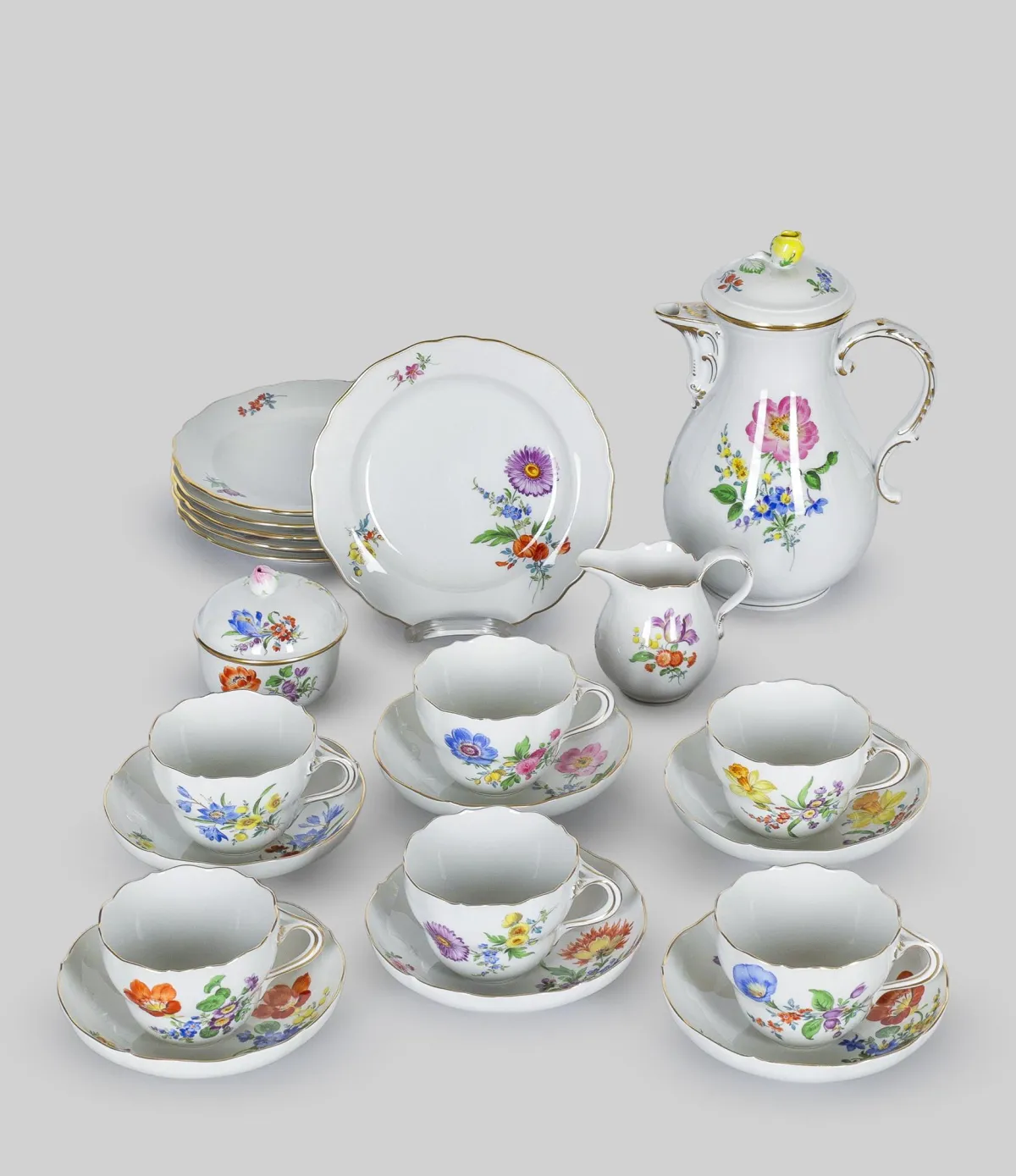 Kahve servisi, Meissen (1. kalite)