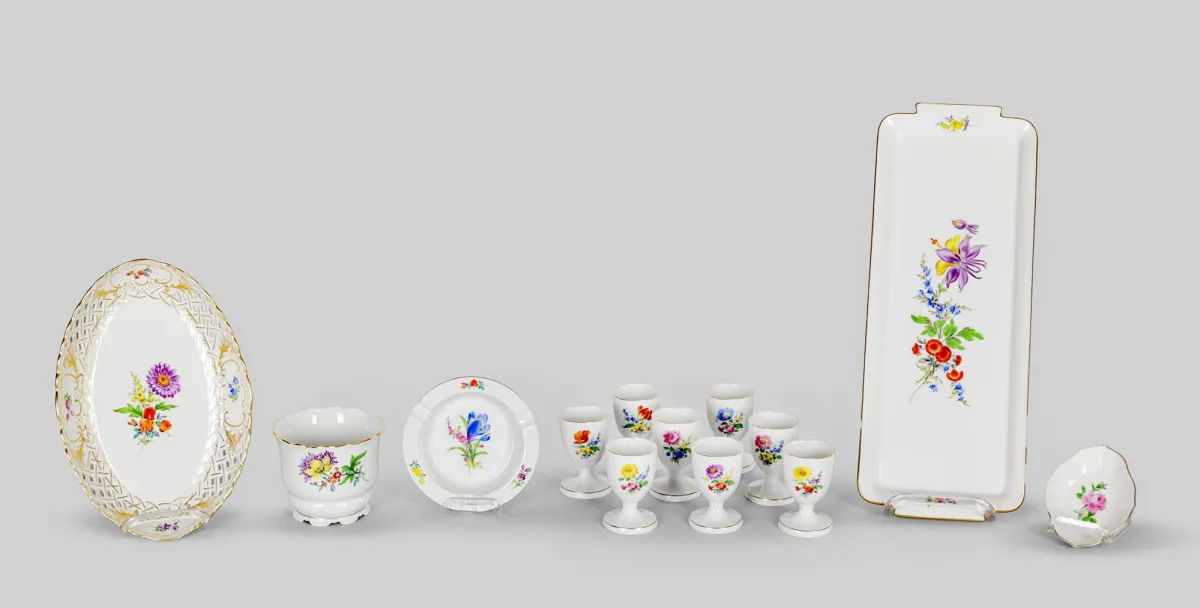 Meissen (2. sort), markblomst, som: