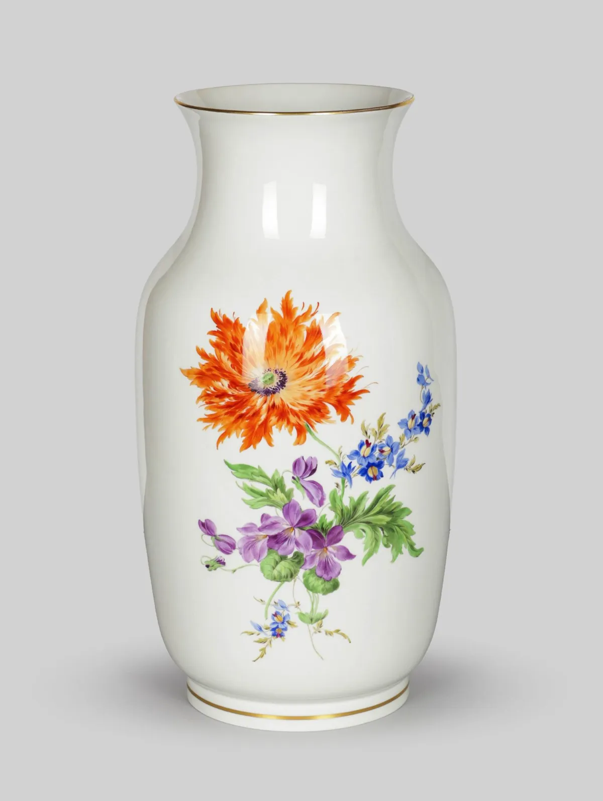 Vase, Meissen (2. periode), markblomst, H = 37 cm (42201-31)
