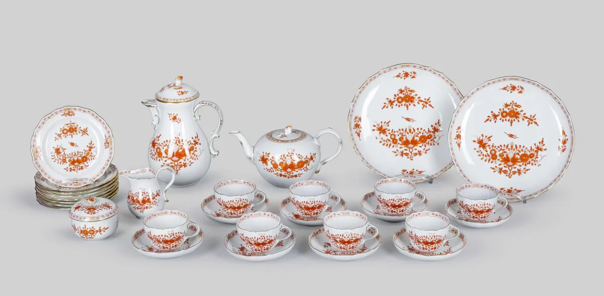 Kaffe- og teservice, Meissen (1. sort.)