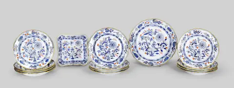 Meissen (1. fabrik), 1800-tallet, løgformet mønster