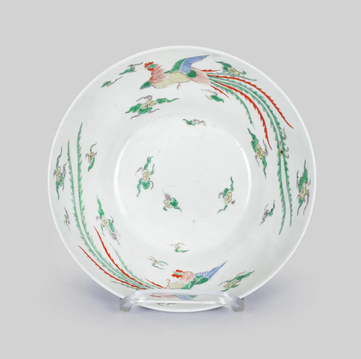 碗,日本,江户风格,青花款,凤凰纹,高 8 厘米,直径 21,5 厘米 (42239-7)