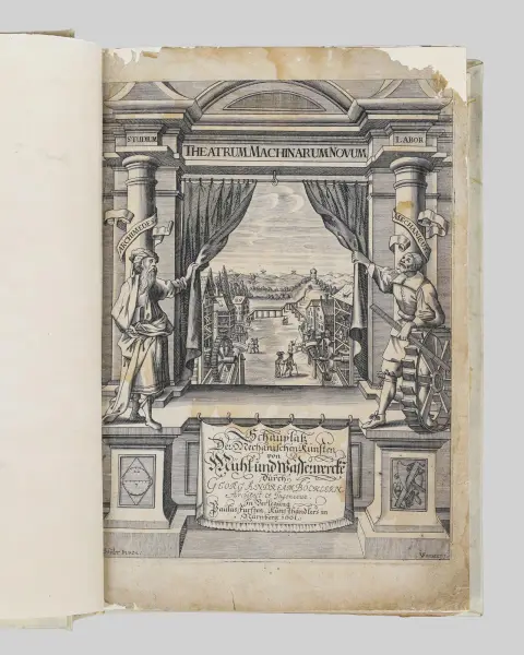 Georg Andreas Böckler، «Theatrum Machinarum Novum. Neu-vermehrter Schauplatz der Mechanischen Künsten von Mühl- und Wasserwercke»، نورنبرغ 1661