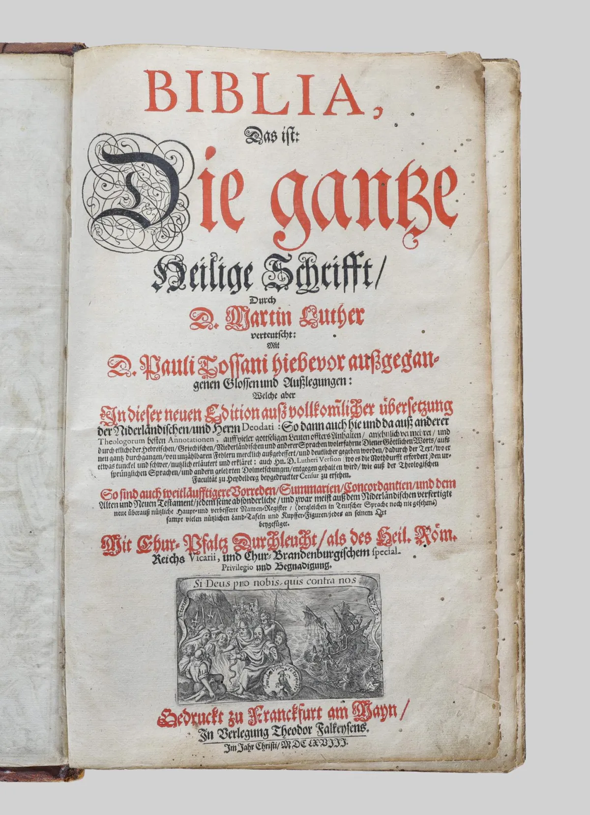 „Toussaint-Bibel –, Biblia, das ist: Die gantze Heilige Schrift Alten und Neuen Testaments durch D. Martin Luther verteutscht”, Frankfurt…