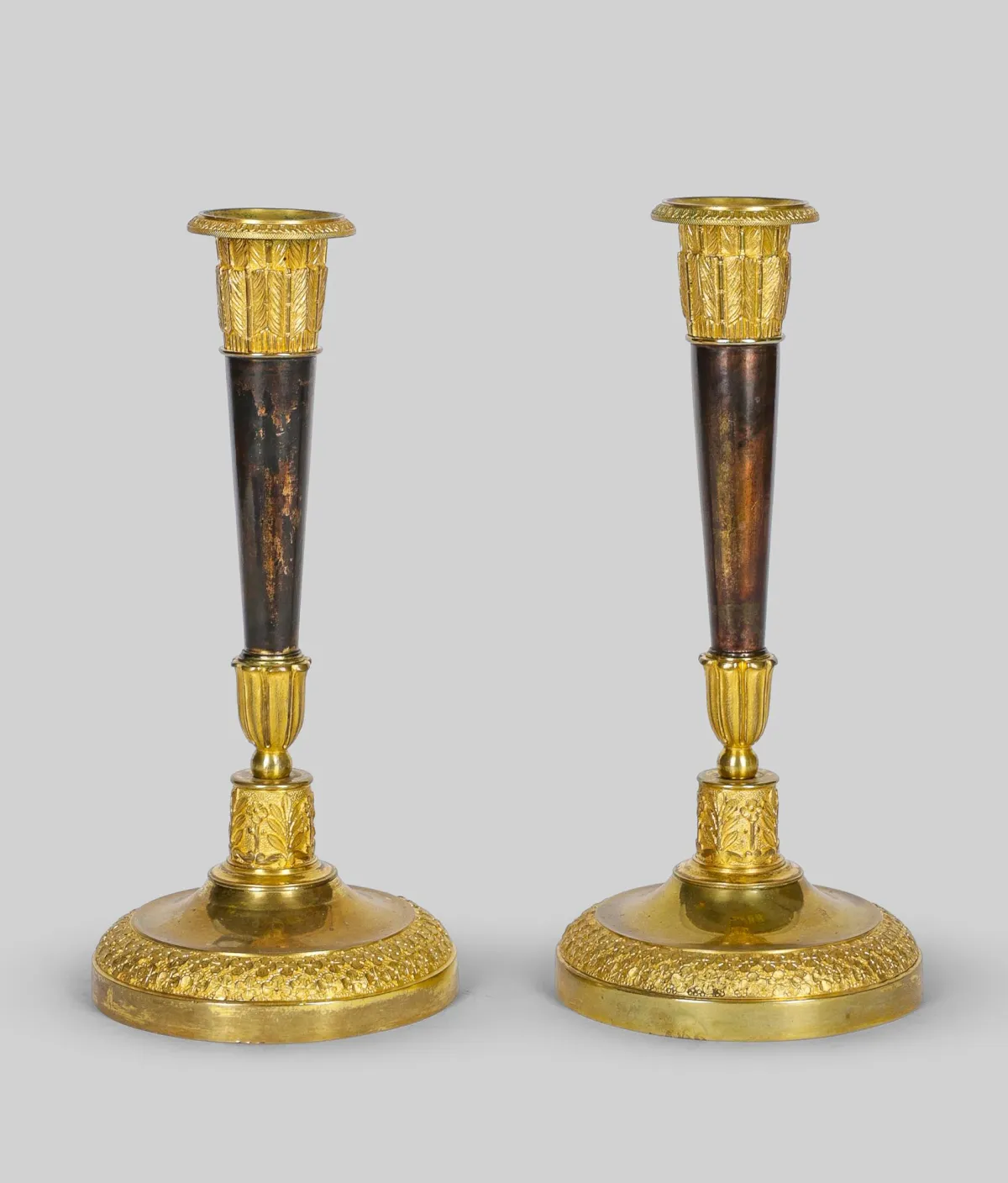Bir çift masa şamdanı, Empire stili