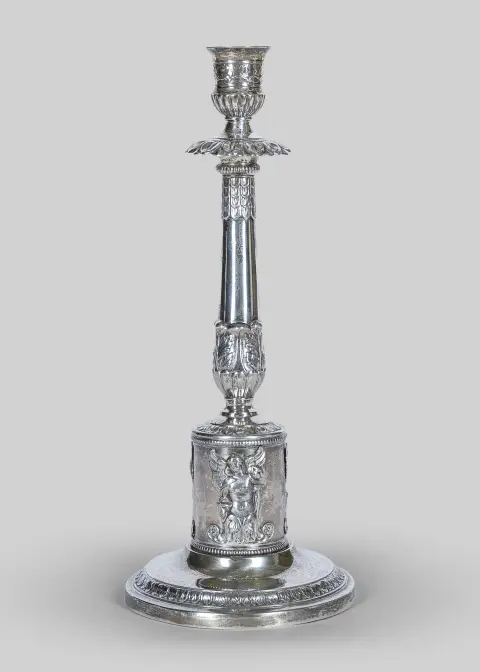Bougeoir de table, argent 13 lots