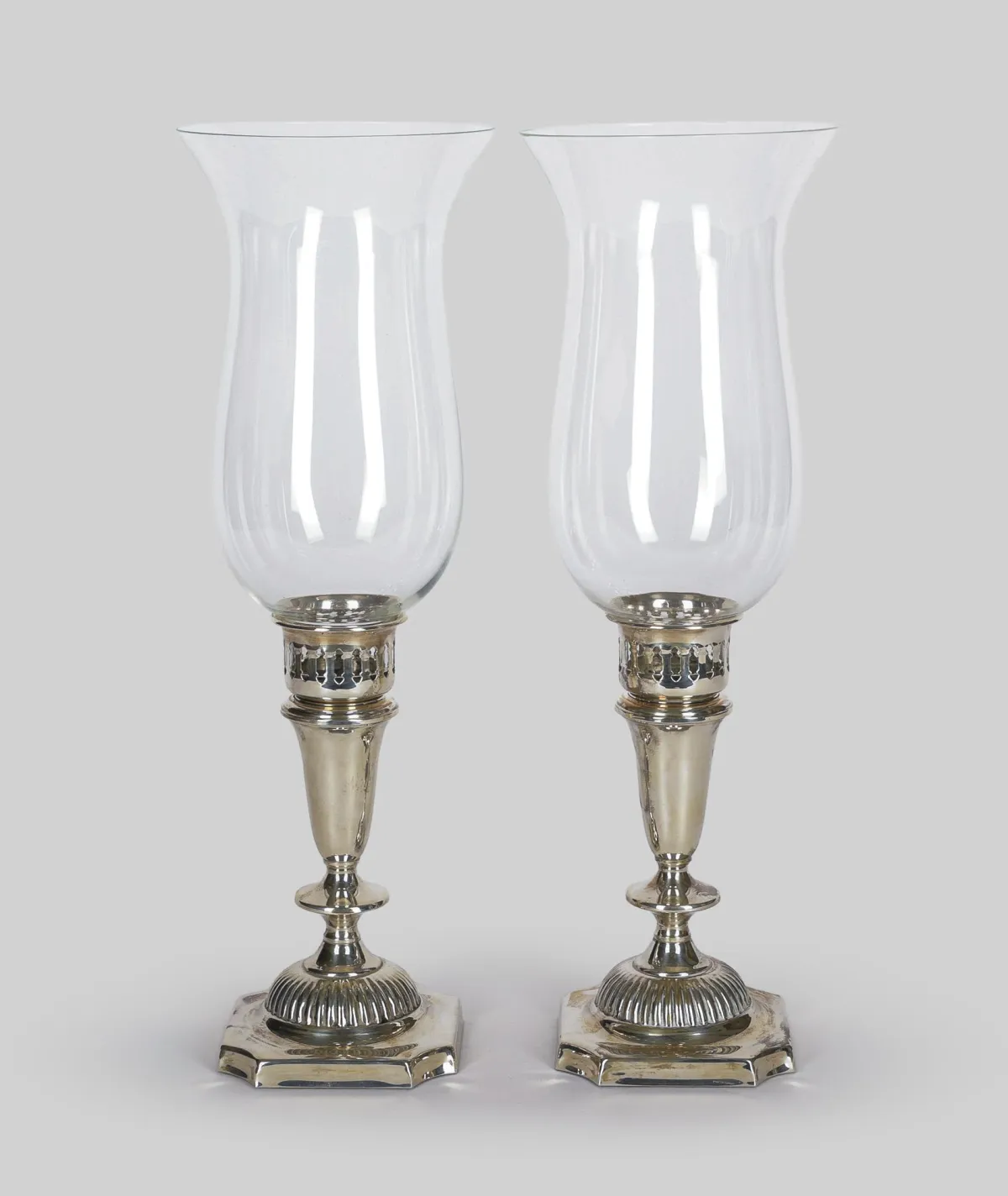 Paire de photophores, argent 925