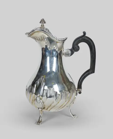 Cafetière, argent 1er titre (950)