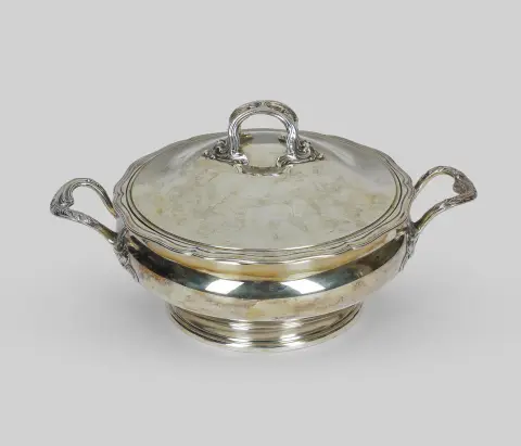 Coupe couverte, argent 950