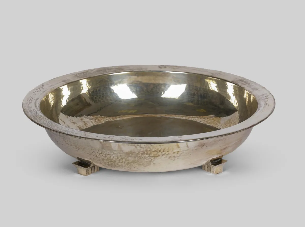 Art deco schaal, 800 zilver