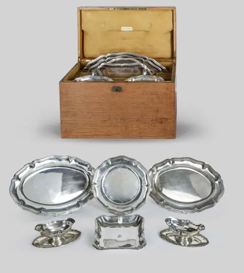Pièces de service de voyage, 2e argent (800)