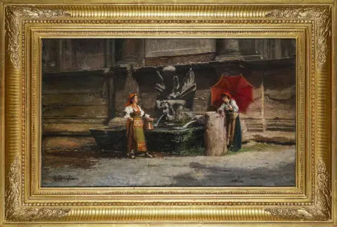 Giuseppe Castiglione, linksonder gesigneerd