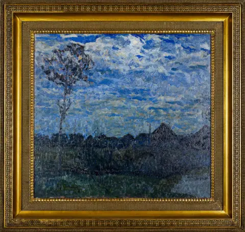 Max Clarenbach, linksonder gesigneerd