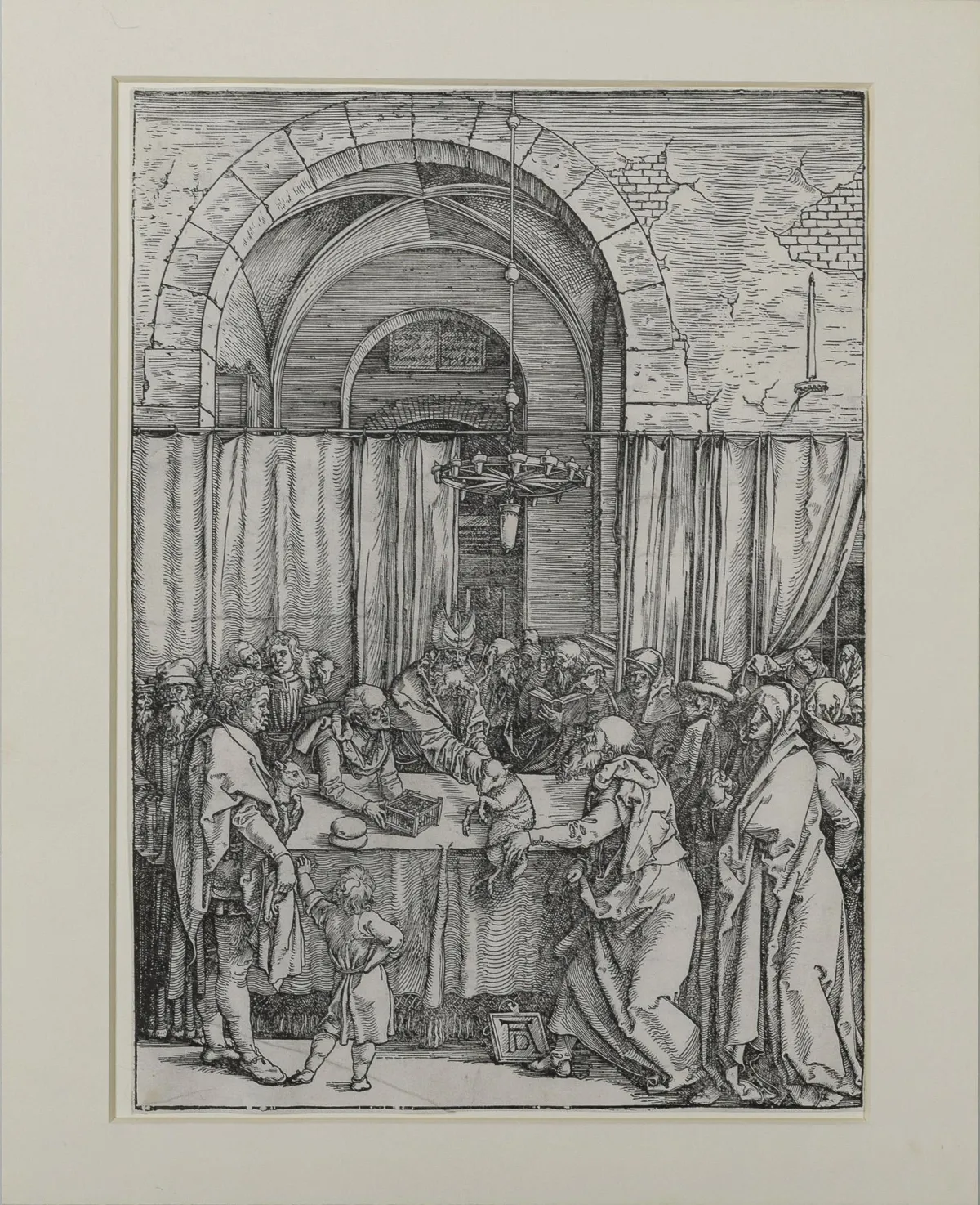 Albrecht Dürer, "Jáchym zavržen veleknězem", dřevořez