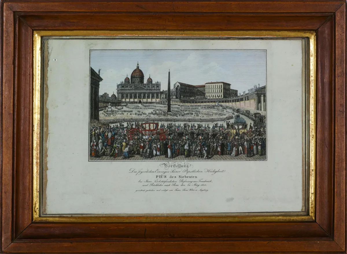 Franz Thomas Weber, gesigneerd, gedateerd, Augsburg 1814