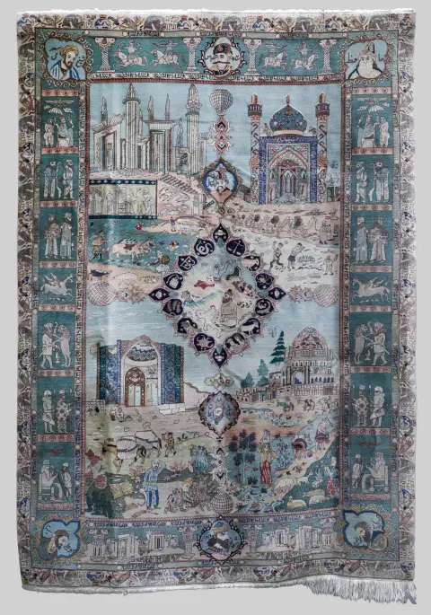 Tabriz, 253 x 183 cm, scurtat, deteriorări ale marginii (41991-5)