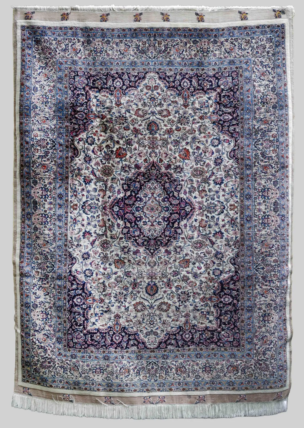 Tabriz, med silke, reliefkelim